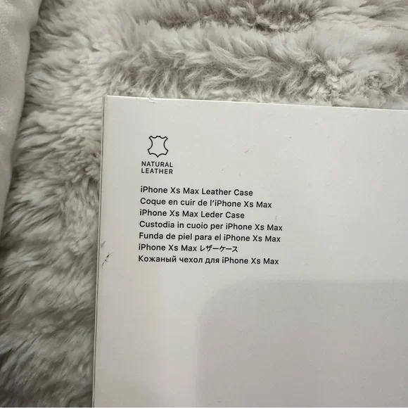 iPhone XS Max Apple Black Leather Case - Picture 11 of 11